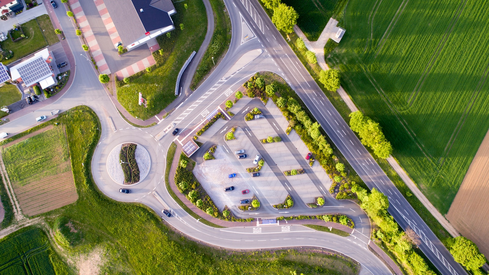 aerial photography of cars on road at daytime